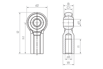 KCLM-06-J4 technical drawing