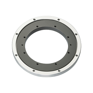 iglidur® slewing ring, PRT-04 standard with spacing mounting ring, aluminium housing, sliding elements made of iglidur® J
