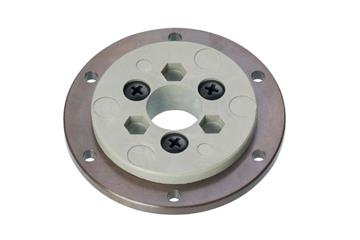 iglidur® slewing ring, PRT-02, outer ring made from iguton G plastic, inner ring made from iglidur® J4, plastic screws