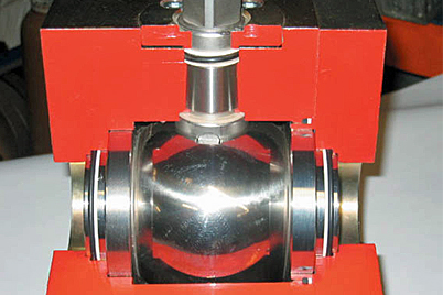 Ball valve with iglidur® X plain bearings