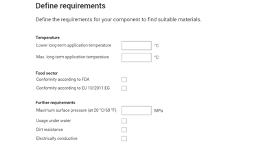 Filtering according to environmental parameters