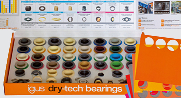 dry-tech sample box with plain bearings and templates