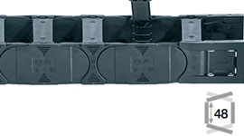 e-chain® with crossbars at every link