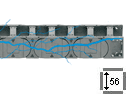 e-chain® with crossbars at every link